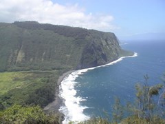 ハワイ島のワイピオ渓谷
